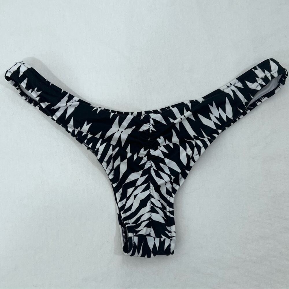 Victoria’s Secret The Classic Itsy Bikini Bottom Geometric Print Ruched Sz S - Picture 7 of 8